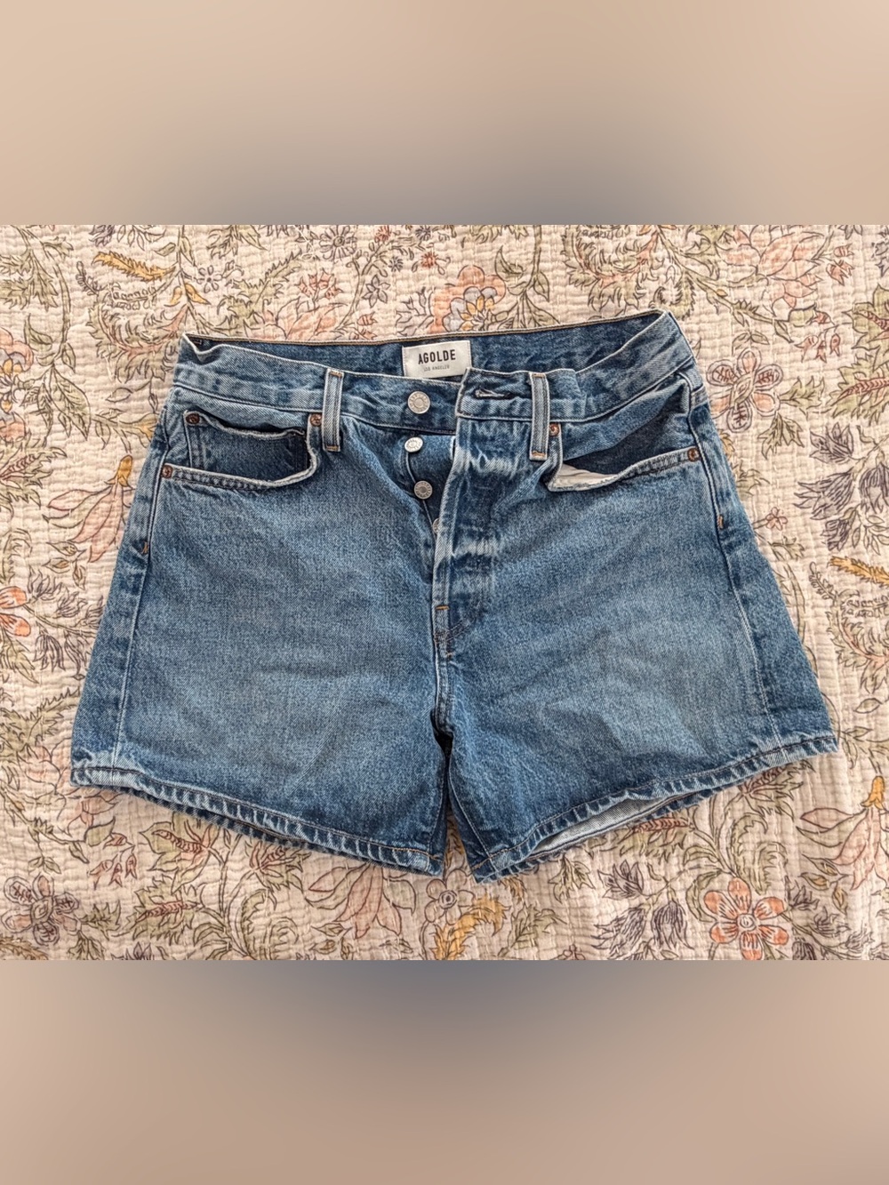 Agolde Parker Long Shorts in Occurrence